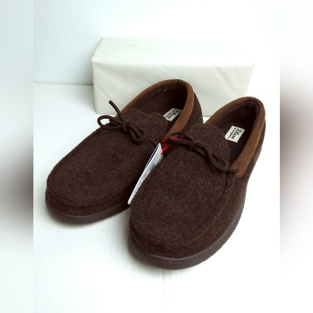 Men's Slippers Shoes Size L 11 -12 Brown Grandpa
